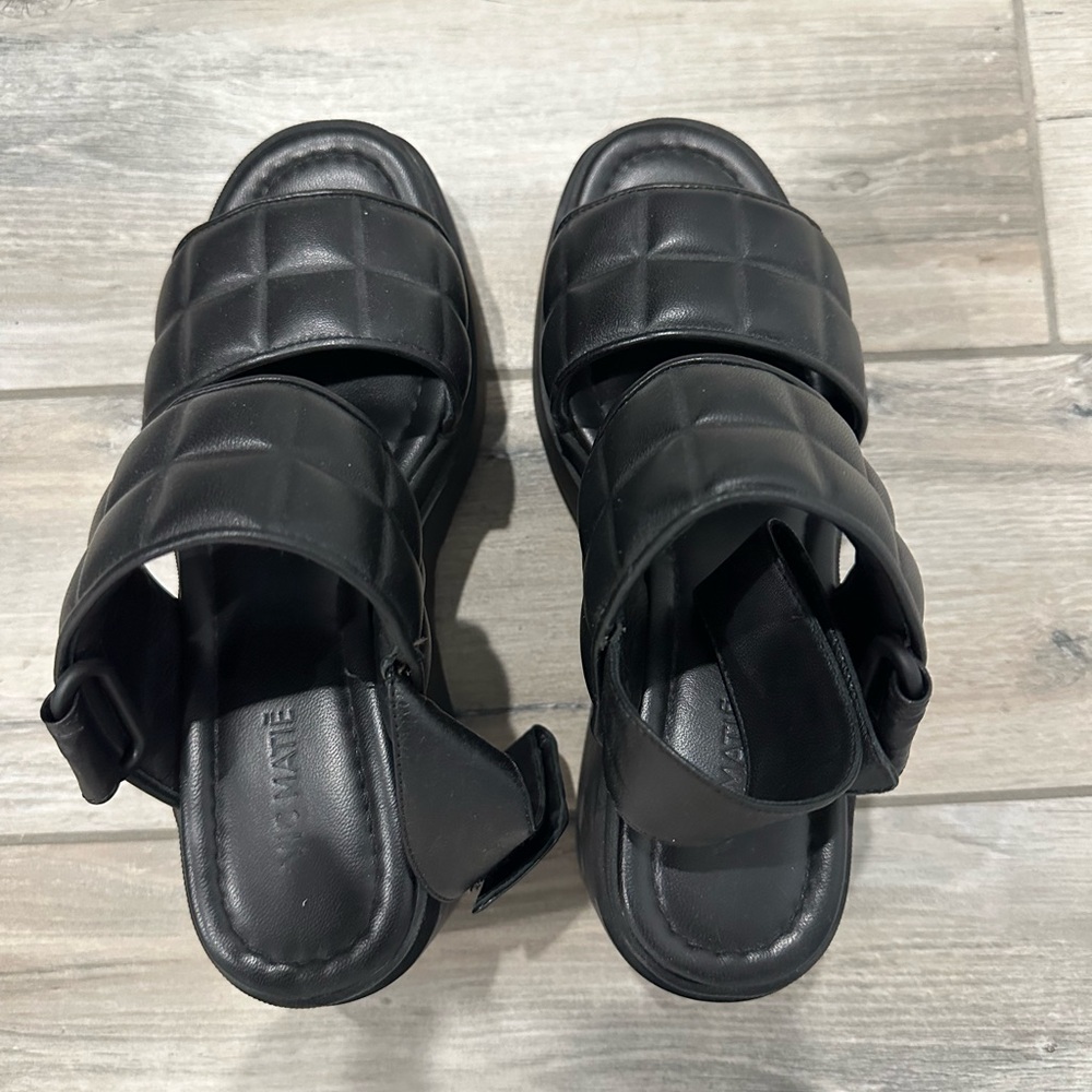 Vic Matie Black Platform Sandals
